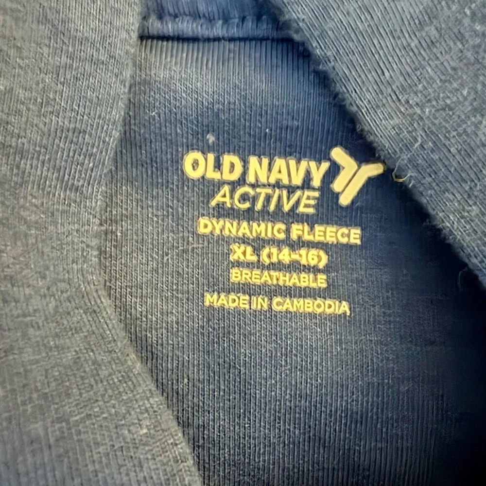 Old Navy Active Blue Dynamic Fleece Hoodie